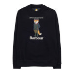 바버 BARBOUR Barbour X MK Beaufort Fox Crew - BK31 메종키츠네 뷰포트 폭스 크루넥 맨투맨 MOL0559