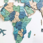 대형세계지도 아트월 거실 장식 인테리어장식 벽부착 목재