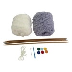 키밍 DIY 코바늘 뽀글이 모자 패키지 뜨개질 키트