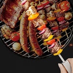 소리공 캠핑쿡 간편 슬라이드 바비큐 꼬치 5개세트 35센티 1열꼬치 바베큐꼬챙이