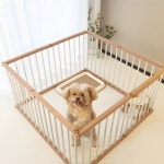 이보크 강아지 울타리 확장형 애견 펜스 93x93x68