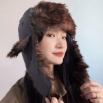 겨울 방한 스타일 귀돌이 군밤 장수 모자 털