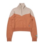 비비씨어스 239 000원 23FW 우먼 컬러블럭 하프집업 스웨터 BE34SW01W