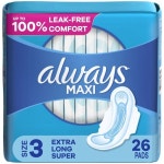 올웨이즈 Always Maxi Pads Wings 사이즈 3 Extra Long 슈퍼 Absorbency 33 CT 99