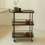 식당 3단 라운지 서빙카트 웨건 카트 다층 호텔