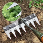 탄소강 정원 갈퀴 DINGTOOL 농업 금속 잡초 써레 도구 파쇄기 노면 농장 손톱 5 t th