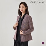 샤트렌 노카라 더블버튼 트위드자켓 HC0FJK105