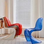 비트라 팬톤체어 유광 체어 투명의자 어린이용 팬톤