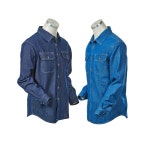 윈드페이스 남자 가을 겨울 긴팔 청남방 양포켓 작업복 용접 단체복 110 120 100 진청