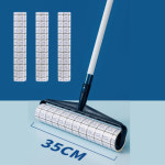 파라썬 광폭 테이프 클리너 사선커팅 롤 대형 롱핸들 크리너 리필3p