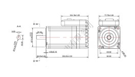 JMC Nema 34 통합 스테퍼 모터 8 5N m 6 0A CANopen 통신 85 RC 2 상 폐 루프 스테퍼 RS485 IHSS86 80