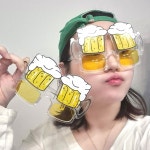 맥주 비어 선글라스 파티 장난 재밌는 사진 소품