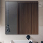 화장실거울 800x800 욕실 사각 민자 라운드 거울 해림 880MR