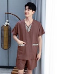 황토 찜질복 목욕탕 추나복 단체복 찜질 마사지복 M 1개