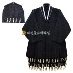 F 구름단민작두복 검정색 -4가지색상 모자포함 신복