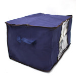 스트라이프 의류정리함 가로형남색