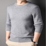 남성 코디하기 베이직 라운드넥 기본 니트티셔츠