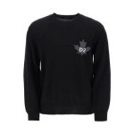 디스퀘어드2 울 스웨터 d2 leaf wool sweater 232431UMA000001-961BK 98206073