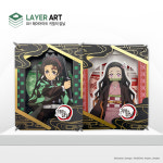 아이러브페인팅 아이러브페인팅 레이어아트 소형 귀멸의칼날 DIY Layer Art 탄지로 귀멸의칼날 레이어아트 네즈코 1개