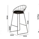 스테인리스 커피 테이블 1개 원형 홈파 창가 레이 감성 탁자 홈바 카페 의자 D