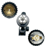 HVLP 다중 구경 스프레이 건 1 3 1 4 1 7 2 스틸 노즐 중력 휴대용 자동차