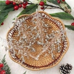 골드 나뭇가지 크리스마스 트리 오너먼트 4p 세트