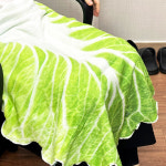 블랭킷 특이한선물 쇼파 음식담요 배춧잎담요 중형