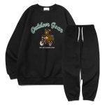 이지스튜디오 오버핏 아웃도어 더블 맨투맨 티셔츠 트레이닝 팬츠 세트