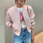트위드 간절기캐주얼 블루종 점퍼 자켓 A 단일사이즈