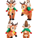 크리스마스 타는 루돌프 에어슈트 풍선 옷 산타 의상 파티 인싸 인형탈 할로윈