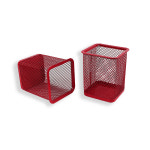 철망 연필꽂이 사각