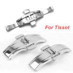 Tissot 1853 T용 스테인리스 스틸 걸쇠 티 시계 버클 더블 프레스 시계 스트랩 버터플라이 035617 035439