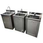 스텐 간이 세면대 17 세척기 일체형 개수대 페달 위생 1 플랫폼 싱크대