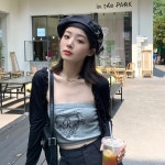 금속 버클 격자 무늬 디자인 여성 베레모 모자 귀여운 레트로 템퍼러먼트 화가 모자 Gorras