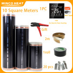 온열 발열 Minco 적외선 바닥 난방 필름 와이파이 온도조절기 키트 220W 50 cm 너비 10m2