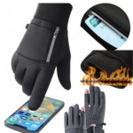 손가락 오픈 카드포켓 방수 네오플랜 방한장갑 블랙XL