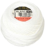 DMC 10 볼 DMC 코튼 펄 8 번 실 10g 80m BLANC BLANC 1개 DMC116-8B
