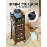 주방 회전선반 이동식 원형 상자 정사각형 3단 보관함 먹색 회전식 보관 50 수납 1 테이블 1층