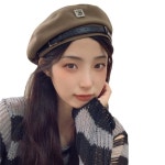 패션모자 스위트 빈티지 벨트 베레모 추동 모직 메탈릭 KK 화가 SK