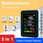 5-in-1 공기 모니터 감지기 홈 오피스 학교용 휴대용 CO2 온도 습도