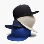 남녀공용 일자챙 클래식 버클 디자인 베이직 스냅백