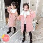 성은홀릭 주니어 여아 카라 누빔 코트 외출룩 겨울 그린 150
