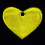 키링 키홀더 반사 안전 유도 경고 하트