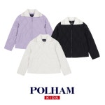 폴햄 폴햄 키즈 POLHAM 카라 웨론 여아 점퍼 아동 여아옷 퀄팅 누빔 카라탈부착 패딩 크림 140