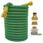 UNKNOWN UNKNOWN 고압 정원 물 호스 확장형 금속 커넥터 릴 매직 수도관 농장 1개 75 100ft - Green hose