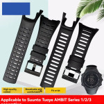 SUUNTO Ambit 1 2 2R 2S Run 3 PEAK 시리즈용 고무 시계 밴드 남성용 액세서리 스크루 드라이버 야외 스
