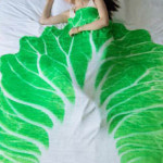 겨울담요 웃긴선물 쇼파블랭킷 휴대용 배추이불