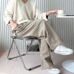 여성 추운겨울 기모 코듀로이 귀여운핏 벌룬팬츠 바지