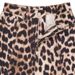 GANNI 가니 스커트 BIG LEOPARD ALMOND MILK J1168 365