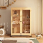 강아지분양장 고양이 케이지 격리장 원목 캣 호텔